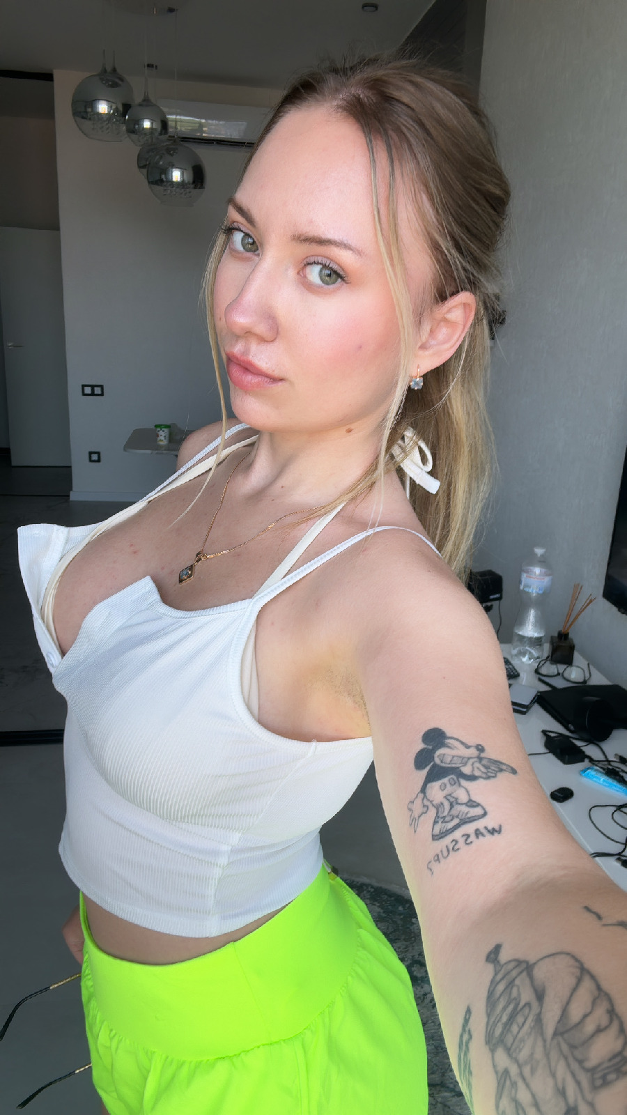 KateV in her underwear in Honiara