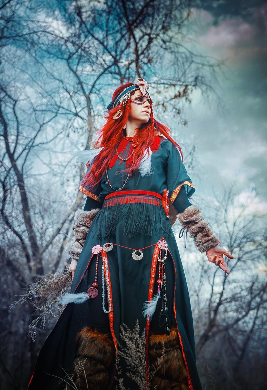 Girls in Slavic costumes underwear in Honiara