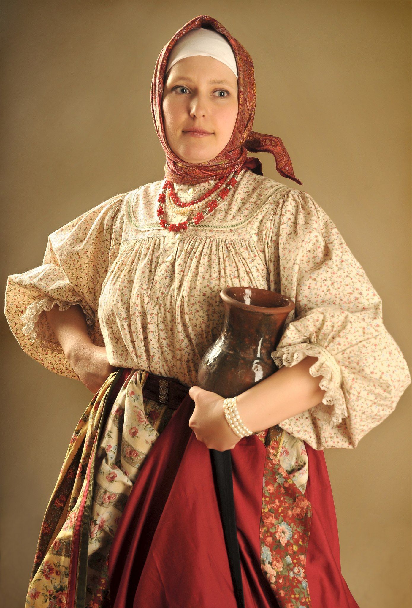 Girls in Slavic costumes in Honiara