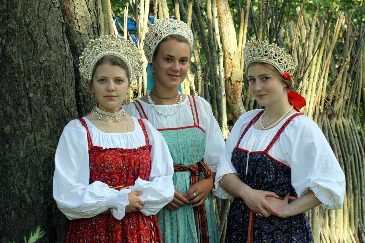 Sexy model Girls in Slavic costumes in Honiara