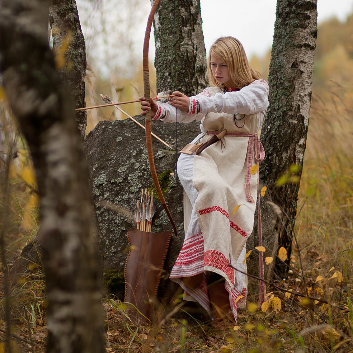 Sexy photo Girls in Slavic costumes in Honiara