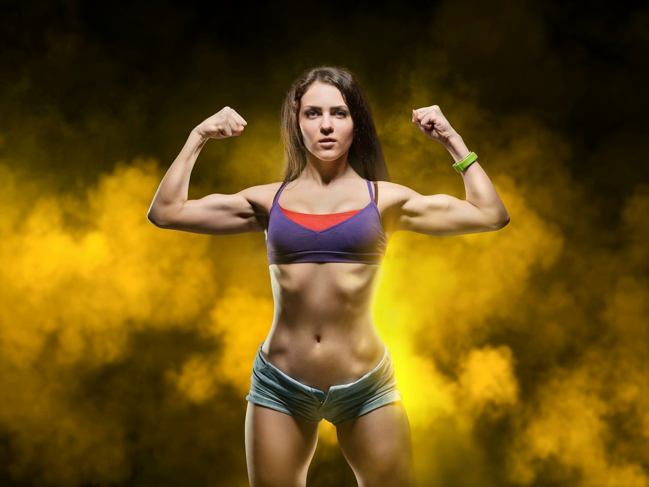 Athletic girls in Honiara